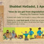 Shabbat HaGadol Class with Rabbi Graetz & Communal Lunch