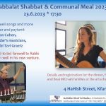 Kabbalat Shabbat and Community Shabbat Dinner